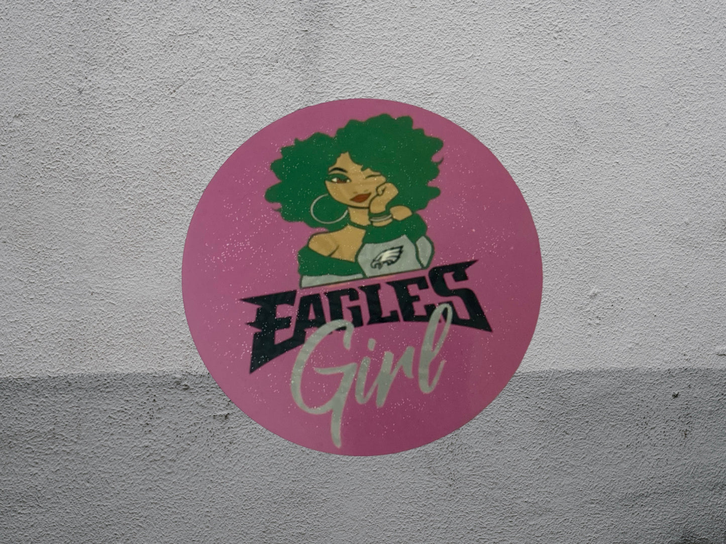 Eagles girl round coaster