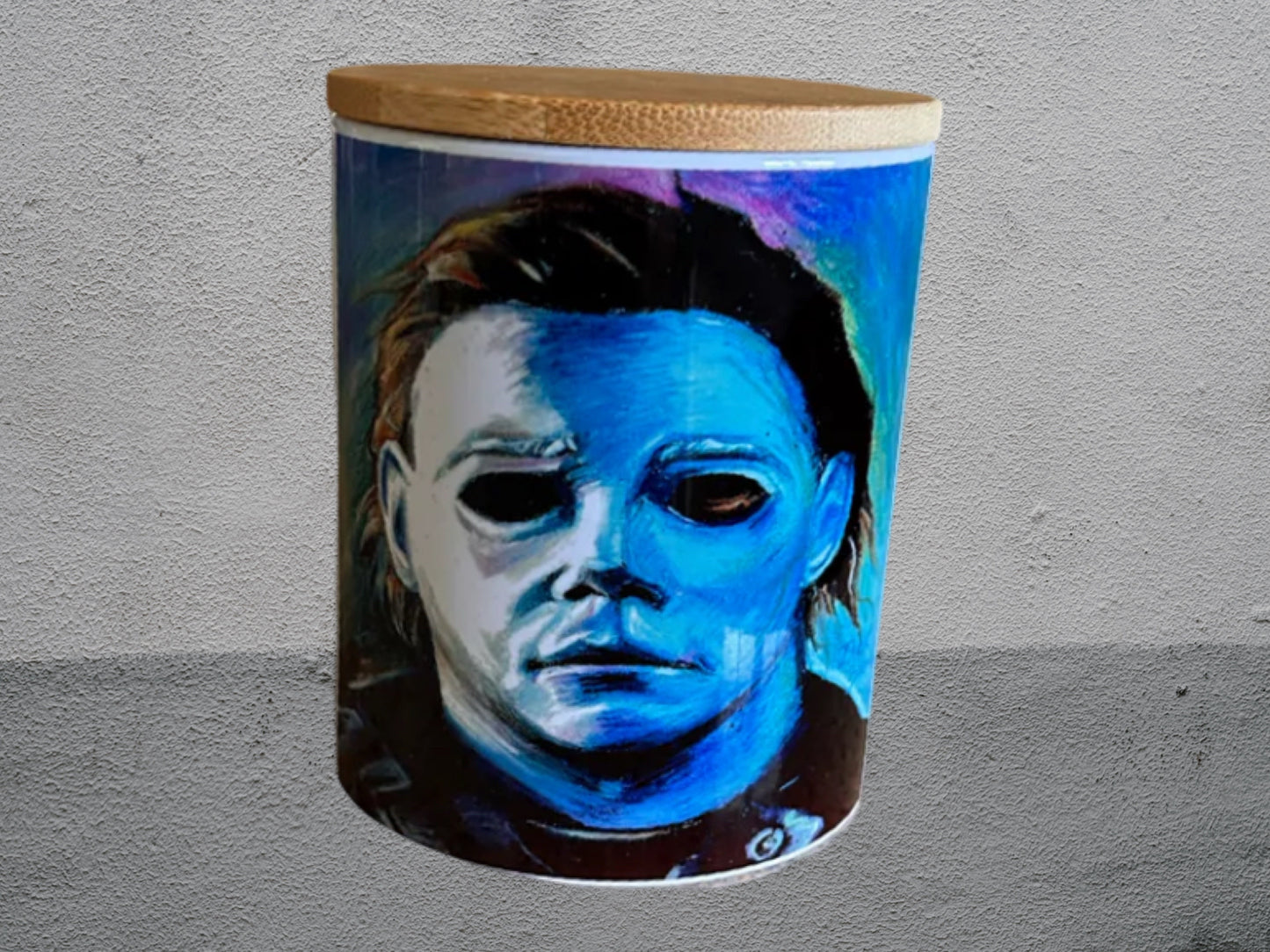 Michael Myers sublimated candle