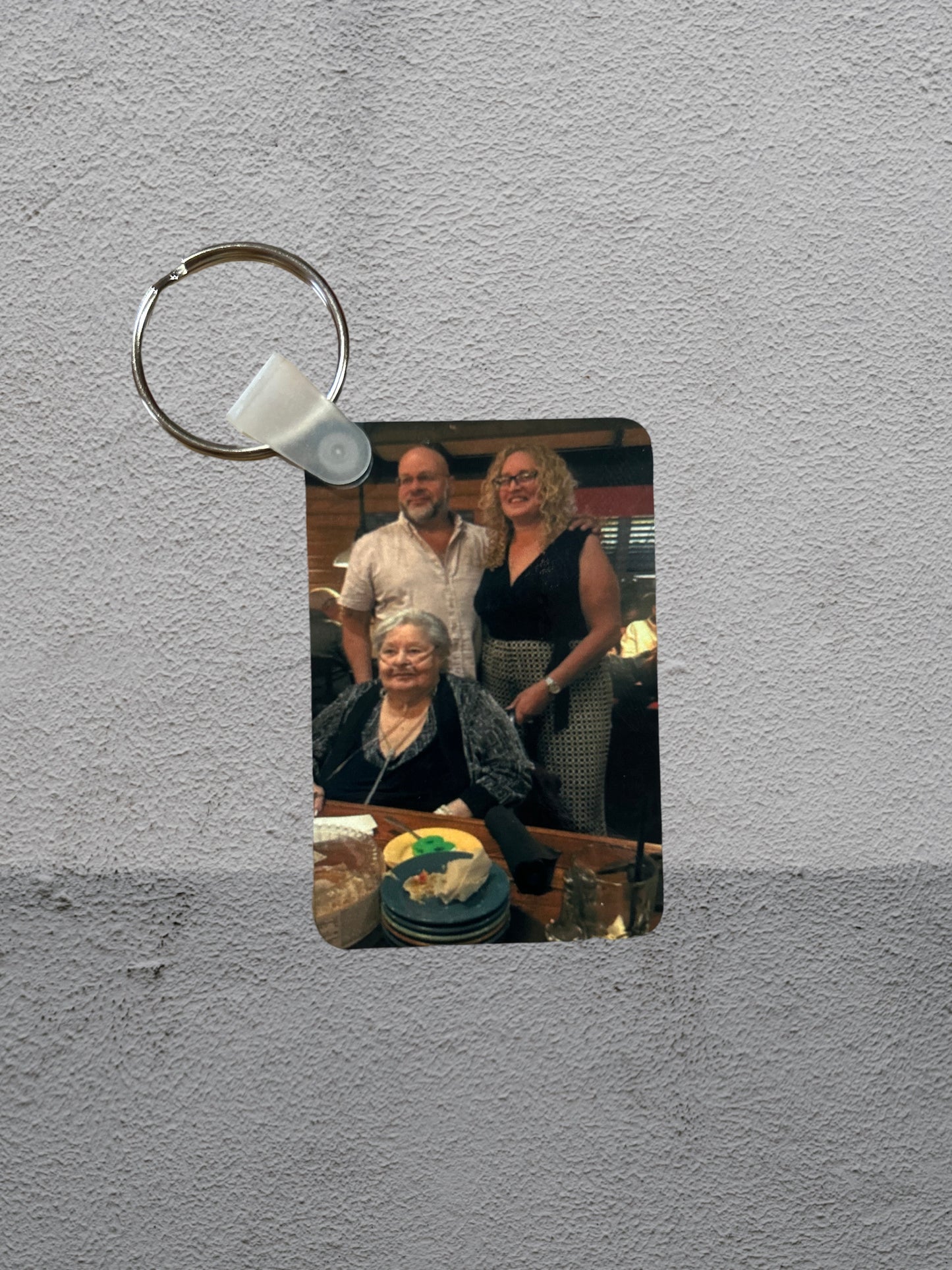 Personalized double sided key chain
