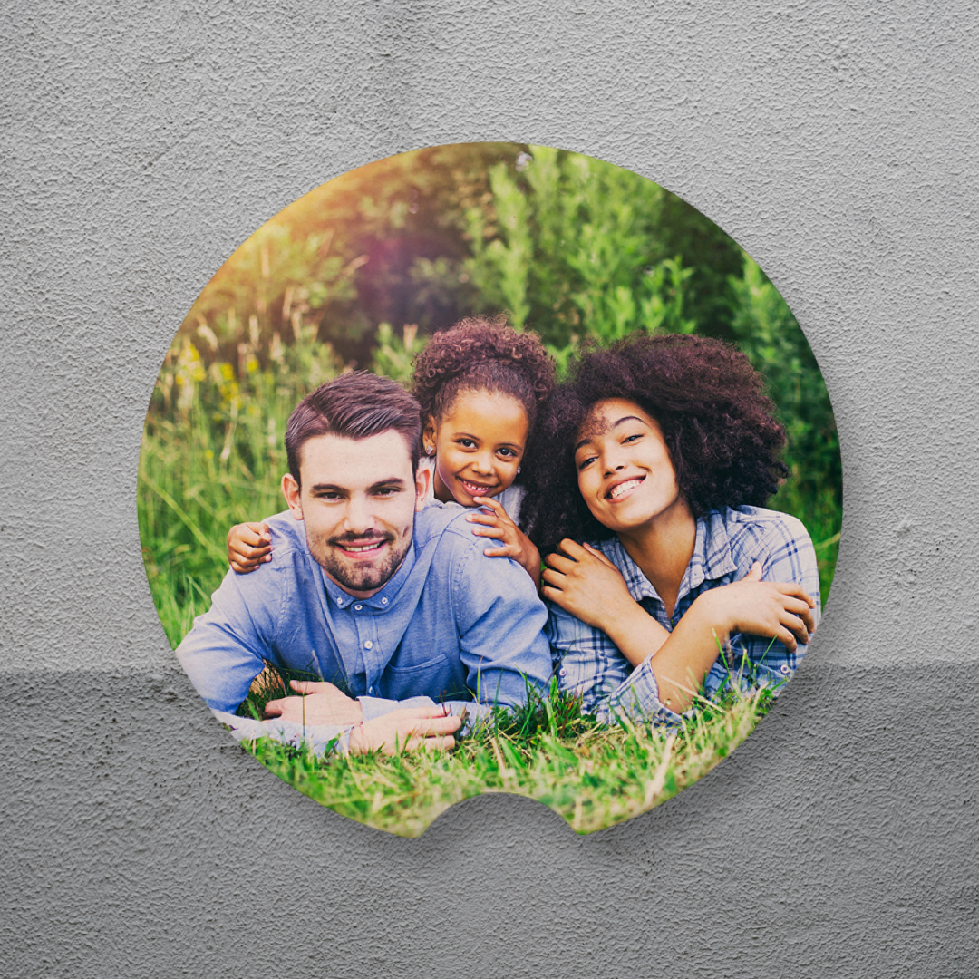 Personalized car coasters, set